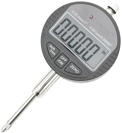 Medurs verktyg DITR-0105 elektronisk digital urtavla indikator mätmätare tum/metrisk konvertering 25,4 mm 0,0005 tum/0,001 mm upplösning med automatisk avstängning. Mätverktyg