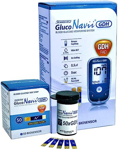 GlucoNavii Meter Variation (GlucoNavii mmol/L + 50 Strips)
