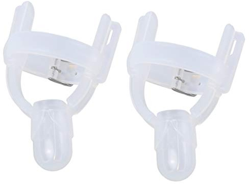 2 pezzi protezione per dita per bambini, guanti in silicone, per pollice, massaggiagengive per succhiare il pollice, prevenzione dei morsi delle unghie, per bambini e bambini (colore trasparente)