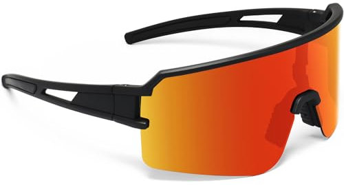 Polarisierte Fahrradbrille für Männer und Frauen, UV400-Schutz, Sport-Sonnenbrille für Baseball, Laufen, Angeln, Reiten