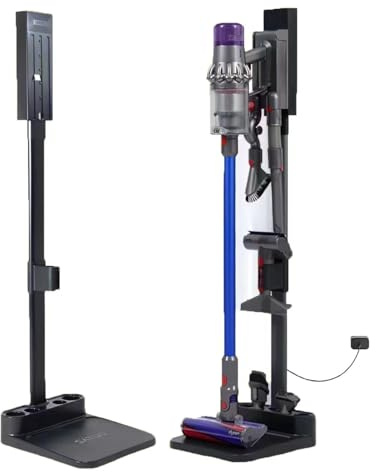 wzglsbkd Staubsauger ständer Compatible für Dyson, Bodenständer-Stand-Halterung-Zubehör,Compatible für Dyson V6 V7 V8 V10 V11 V12 V15 Schnurlose Staubsauger,Kein Bohren，Gute Stabilität.（Harteloxal