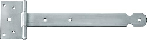 Connex Colgador cruzado de 300 x 38 x 70 mm, pesada y estable, galvanizada/banda para puerta, bisagra/herraje para puertas, puertas y puertas / DYB2901151, galvanizado azul