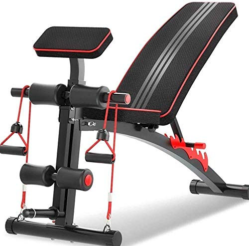 Xiaoxu Hantelbank Home Gym Bänke Hantelbank Gym Bank, Hantelbank Multifunktionale Fitness Indoor Rückenlage Board Hantelbank Bauchtrainer Gym Professional,