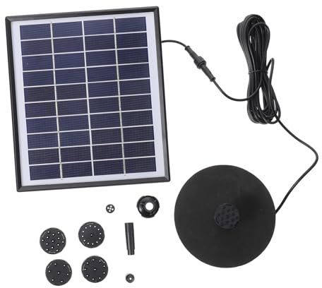 Milisten 5w Solar Floating Fountain Pump for Garden Pond Outdoor Water Feature 380l Rate Solar Powered Sprinkler Suitable for Landscape Decoration