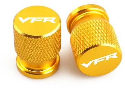 Motorrad Ventilkappen Für Hon@&da VFR750 VFR800 VFR 800 F VFR800F Motorrad CNC Zubehör Rad Reifen Ventil Stem Caps Luftdichte Abdeckungen(Gold)