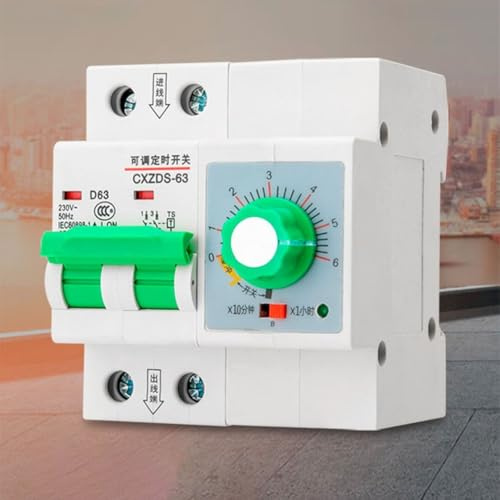 RANRAO Minuteur mécanique pour pompe à eau, plage de synchronisation réglable de 1 minute à 6 heures, protection contre les surcharges disponible