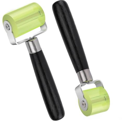 CAAGGMM Andrückrolle Andrückwalze, 2 Stück Gummi Andrückwalze, 30 mm und 50 mm Professionell Silikon Andrückwalze, Handdruck Roller, für Kantenumleimer, Verschweißen von PVC Planen