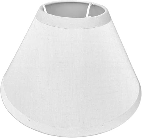BEST&FREE X1 O X2 Paralume lampada comodino 20 cm. Paralume per lampade decorative. Schermo lampada da soffitto facile da mettere. Bellissimi paralumi. (1, Bianca)