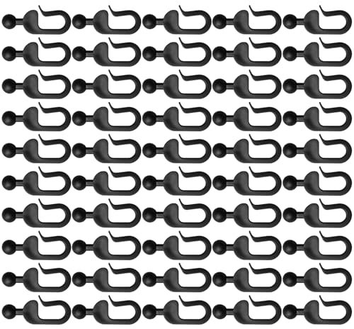 Garnantes De Ducha - 50 Piezas Gazebo Cortina Ganchos | Anillos De Drapeas De Pérgola Multiusos | Perchas A Prueba De Óxido Para Plantas Patios Al Aire Libre De Jardín Balcón De Jardín De Jardín De La