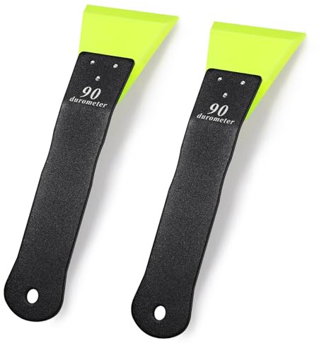 WRAPXPERT Small Squeegee 2 Pack, Mini Squeegee for Small Window Tint Kits, Stainless Steel Handle Rubber Window Squeegee for Window Cleaning, Car Corner Window Windshield, Window Tint Tools