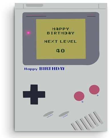 Nastami Geburtstagskarte lustige Karte Geburtstag (GAMEBOY 40)
