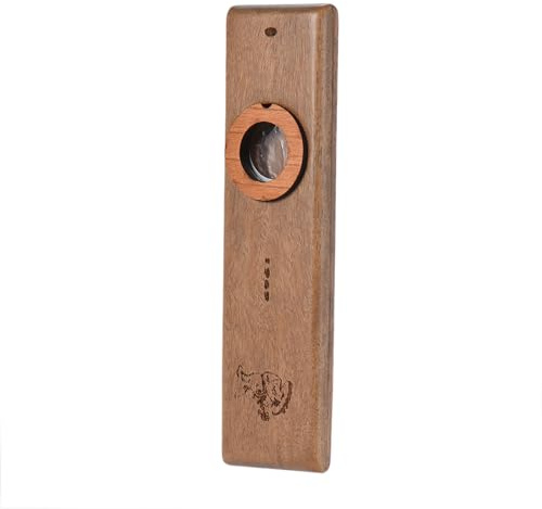 VBESTLIFE Armonica in Legno Kazoo Fatta a Mano con Scatola in Metallo Strumento Musicale Facile da Suonare per Bambini e Adulti