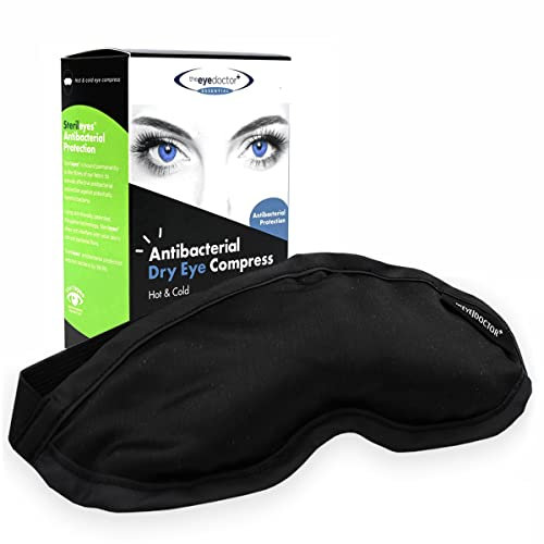The Eye Doctor Essential Heated Eye Mask - Warm Eye Compress for Dry Eyes, Blepharitis and MGD Treatment - Safe to Heat Mask in a Microwave and Features Sterileyes Antibacterial Patented Solution