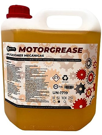 Dégraissant moteur et pièces mécaniques Qualité professionnelle., 5 litros