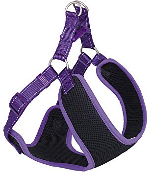 Nobby Geschirr Black Mesh Reflect, lila L: 28-33 cm + 32 cm, B: 10 mm, 1 Stück