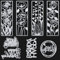 VEGCOO Die Cutting for Card Making, 8 Pcs Metal Happy Birthday Card Making Supplies & Flower Cutting Dies, DIY Embossing Machine Dies for Card Making Decoration for Scrapbook/Crfat/Album