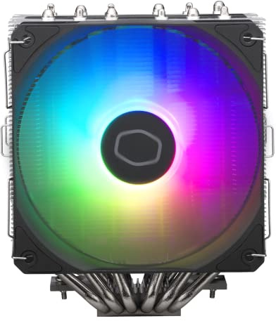 Cooler Master Hyper 620S ARGB CPU Cooler – Doppia ventola da 120 mm | Supporto più recente AMD & Intel CPU Socket | 6 tubi di calore nichelati | Pasta termica CryoFuze inclusa | Radiatore Twin Tower