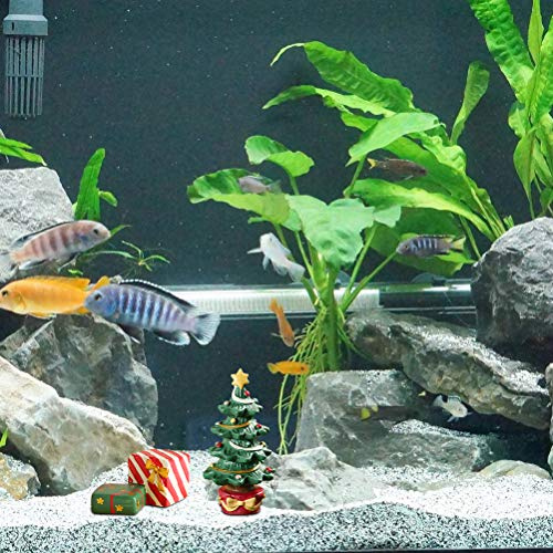 AMONIDA Weihnachtsdekoration, Weihnachtliches Aquarium-Ornament, Hübsches Design, Gute Verarbeitung, Tisch (Sortierte Farbe)
