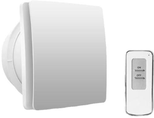 BETAM Extractor Cocina,Extractor De Aire con Válvula Antirretorno Y Mando A Distancia,190 M³/H Ventilador Extractor,para Baño Invernadero,Garaje,Carcasa De ABS,A,6 Inches