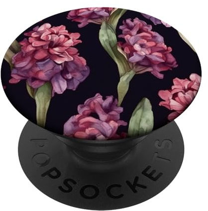 Motif floral sauvage aquarelle jacinthe PopSockets PopGrip Interchangeable