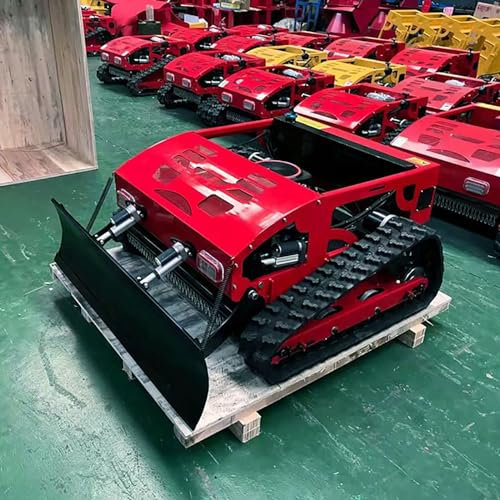 550mm Crawler Remote Control Lawn Mower With Snow Shovel | Gas-Electric Hybrid | 45° Slope Capability | Self Charging | 7.5hp Engine | Adjustable Deck