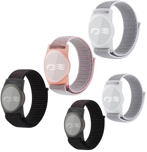 Family Princess Cruise Medallion Holder,Breathable Hook&Loop Nylon Sport Style,2 Sizes (Kid and Adult) in One Pack (2 Kids(Black+Grey)+3 Adults(Black+Pink+Grey))