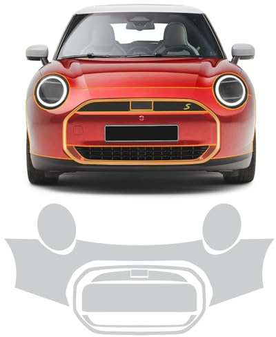 FDAIUN für Mini J01 Cooper Se 2024 Auto-Lackschutzfolie Vorgeschnitten TPU Transparent Selbstklebend Regenfest Wasserdicht HD Kratzfest zubehör (Frontstoßstange 8St)