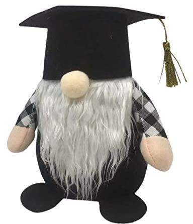 VICASKY Graduationsgnome Figur Mit Weichem Material Und Handgefertigtem Design Attraktive Dekoration Für Zuhause Und Büro Zur Abschlussfeier Hübsche Schreibtischornament