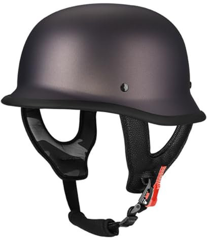 Caschi Jet E Demi-Jet Moto Stile Vintage Caschi Cromwell Omologato ECEDOT Mezzo Casco Da Motociclista Per Uomini Donne Casco A Scodella Per Scooter Touring Biker 6,M:57-58CM