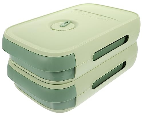 Yardenfun Portauova Per Frigorifero Scatola Tipo Cassetto Per Uova Contenitore Per Conservare Uova Da Frigorifero Custodia Anti-estrusione Design Aperture Di Ventilazione Impilabile Per Sfru