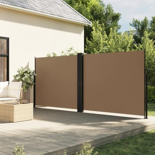 Generico Tenda da Sole Laterale Retrattile Tortora 160x600 cm,Grigio Talpa,13.85kg,4004634