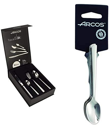 Arcos Toscana Juego de cubiertos (24pzas.) + Toscana Juego de tenedores de almuerzo, 140 mm, 6 piezas (6piezas)