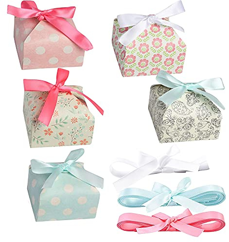 25 Stück Geschenkschachtel, Candy kleine Geschenkboxen, Süße Geschenkboxen, für Dessert, Geburtstagsgeschenke, Party, Hochzeit, Weihnachten, Halloween
