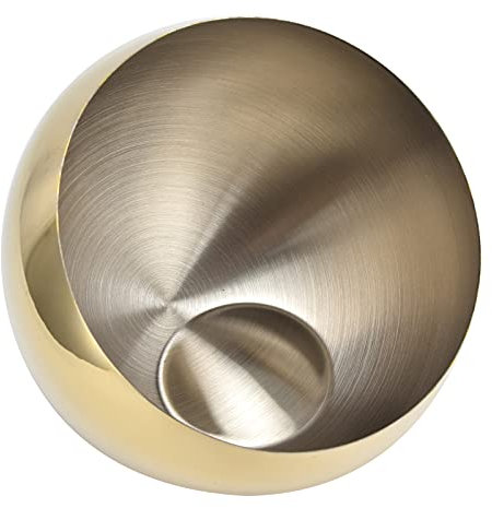 Azucarero de Acero Inoxidable, Recipiente de Condimento de Azucarero Oblicuo de Metal Cepillado para Servir Pimienta de Azúcar(L)