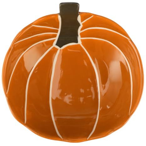 Angoily 1Pc Ciotola Di Zucca, Portata Decorativa Insalatiera in Porcellana, Arredamento Di Halloween Zucche Per Halloween home decor decorazione