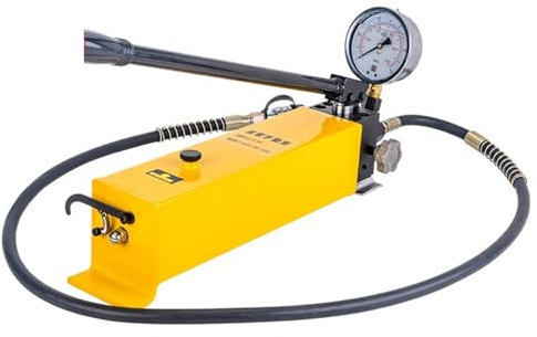 Pompa idraulica manuale CP-700/390/180/800, pompa ad alta pressione portatile for piccola stazione di pompaggio idraulico SUNBING (Color : CP-800 manual square pump+meter)