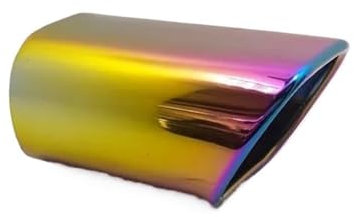 Auspuffblende Auto Für X1 Einlass 66–90 Mm Länge Beträgt 13 cm Anschluss Ist Leitungstyp Installation Auto-Auspuffwiderstand Schalldämpfer Quadratisches Schalldampf Endrohr (Farbe : Colorful)