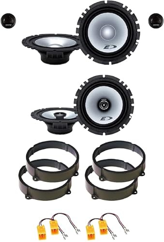 Kit 6 Casse ALPINE SXE-1750S + SXE-1725S per Lancia Ypsilon dal 2003 in poi da 165mm con 2 Supporti Anteriori, 2 Posteriori e 4 Connettori