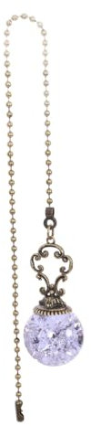 LIFKOME Ceiling Fan Pull Chain Beaded Pendant Vintage Antique Light Pull Chain for Ceiling Lights and Fans Easy to Install and Home Accessory