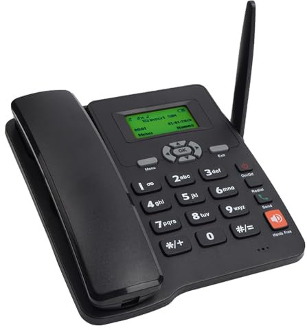Horett GSM 850/900/1800/1900 MHz, SIM 2G, telefono fisso senza fili con antenna radio, funzione sveglia per casa, call center ufficio, azienda hotel