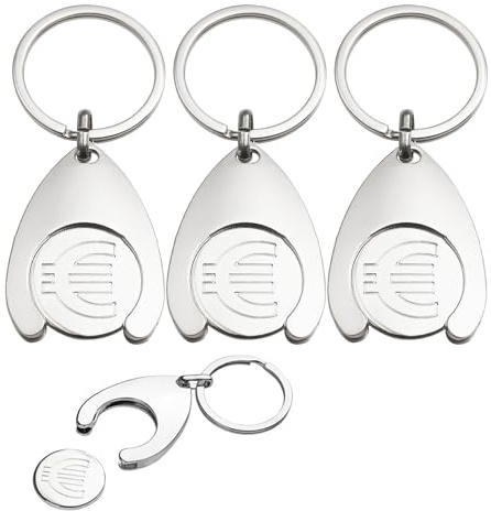3 Pièces Jetons De Caddie, Jeton Caddie Universel, Extracteurs De Caddie, Pour Chariot De Courses Accessoires De Caddie Porte-Clés Pratiques Au Design Élégant