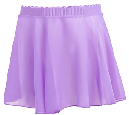 RUGBOL Ballet Skirt, Tutu Skirts for Women Wrap with Adjustable Waist Tie Dance Pole Dance Outfit Mesh Skirt for Girl Women (Purple)