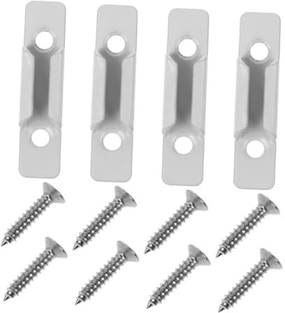 HEALLILY 4piezas Retenedor De Cerradura De Ventana Aleación De Zinc Accesorios De Seguridad para Ventanas Color Blanco