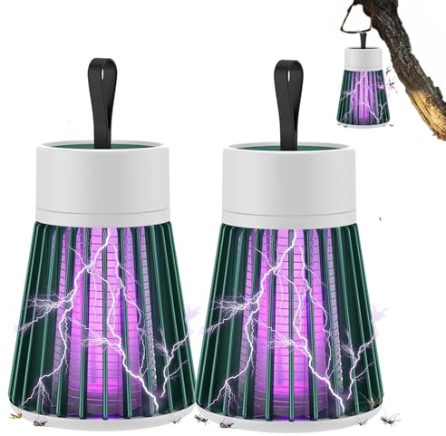 Mosquito Zapper 2025,Antimosquitos,Lámpara Antimosquitos Eléctrico,Outdoor Waterproof Mosquito Lamp, Suitable for Home, Camping, Picnic (2pcs)