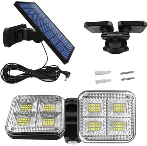 Luces Solares Exteriores con Sensor de Movimiento Lámparas LED de Seguridad