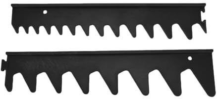 Fockety Set di Binari della Chiave, Organizzatore del Supporto per Chiavi Magnetico in Plastica Premium per 20 Strumenti, con Fissazione sicuras per la Conservazione del Cassetto (BLACK)