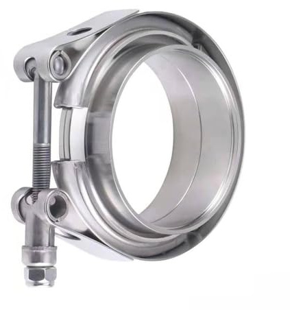 Stainless Steel V Band Exhaust Clamp 4 inch Exhaust Flange vband clamp V-Band Muffler Clamp,4 inch