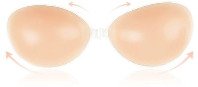 HMCEY Sujetador Adhesivo Push Up,Sujetador Invisible Silicona,Sujetadors Sin Tirantes Push Up,Pegatina Sujetadors Sin Espalda Adhesivo,Sticky Bra Reutilizable,Pezoneras Silicona para Vestidos Boda
