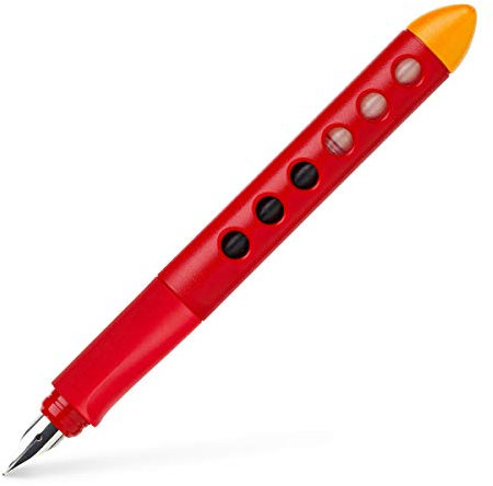 Faber-Castell 149862 - Schulfüller Scribolino, für Linkshänder, rot, 1 Stück