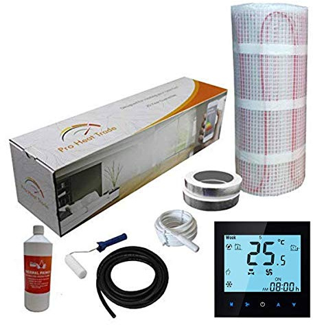 Nassboards Premium Pro - Electric Underfloor Yellow Box Heating kit 200w per m2 (1m2, Black WiFi)